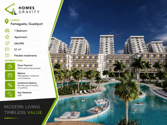 Affordable 1-bedroom flat in North Cyprus