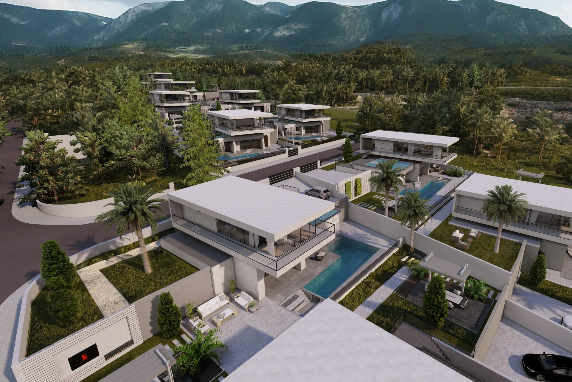 Hillside Private Pool Villa in North Cyprus