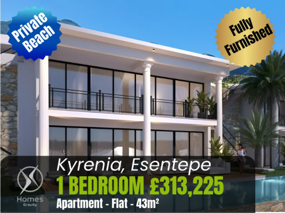 North Cyprus Private Beach Luxury Apartment