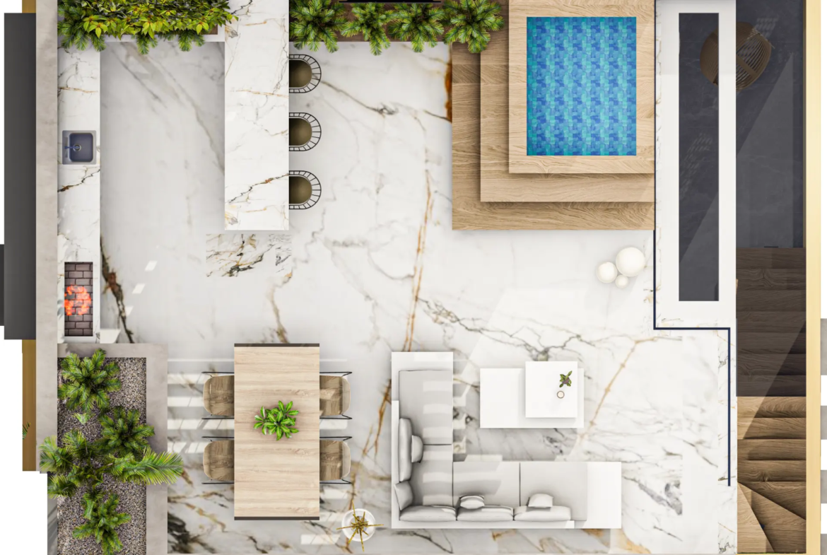 North Cyprus Property with Private Roof Terrace