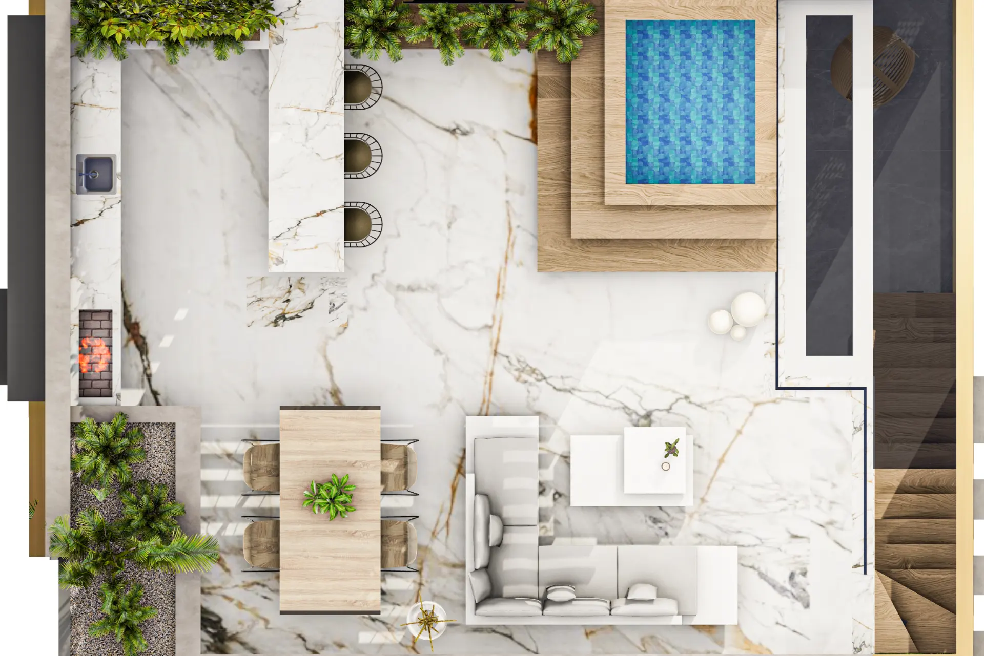 North Cyprus Property with Private Roof Terrace