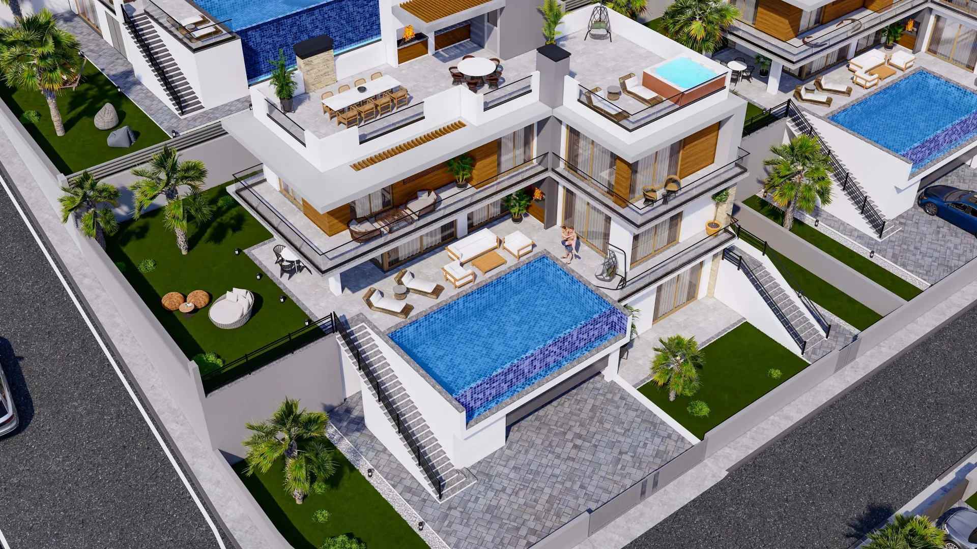 5 Bedroom Triplex Villa with Private Pool for Sale in Lapta