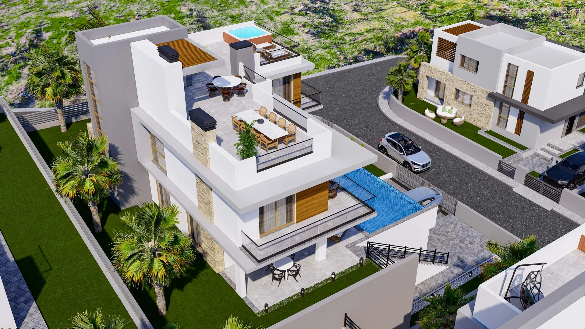 5 Bedroom Triplex Villa with Private Pool for Sale in Lapta