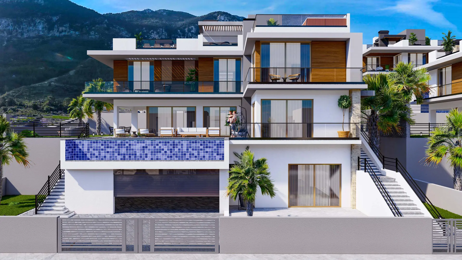 5 Bedroom Triplex Villa with Private Pool for Sale in Lapta
