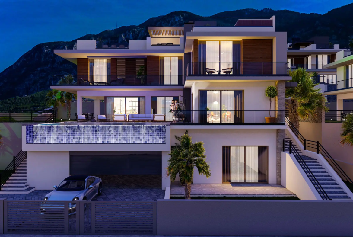 5 Bedroom Triplex Villa with Private Pool for Sale in Lapta
