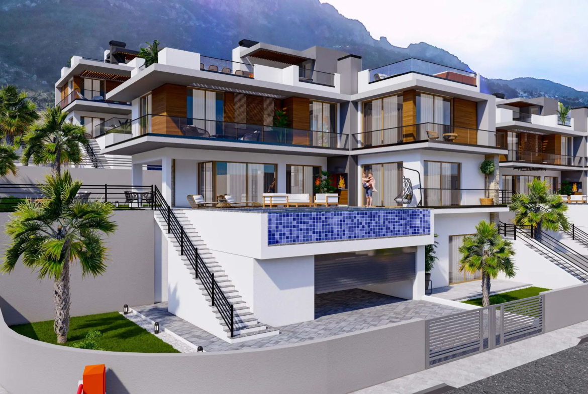 5 Bedroom Triplex Villa with Private Pool for Sale in Lapta