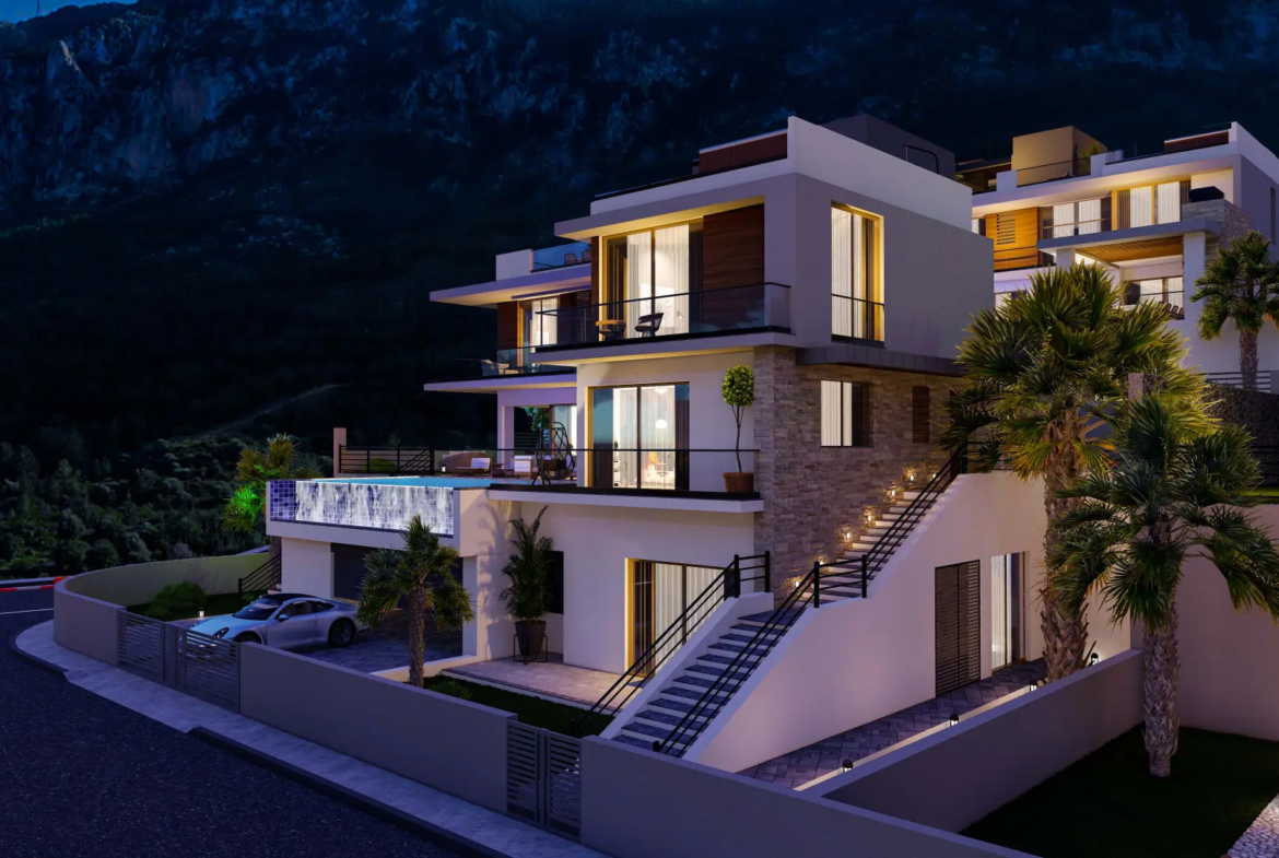 5 Bedroom Triplex Villa with Private Pool for Sale in Lapta