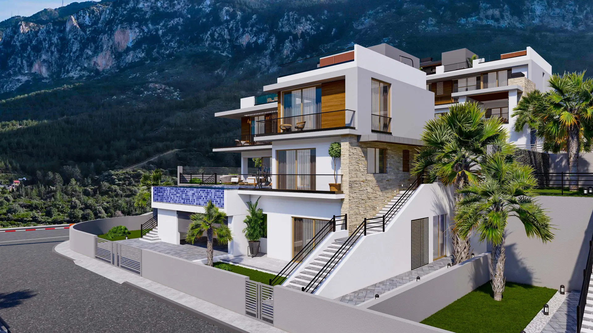 5 Bedroom Triplex Villa with Private Pool for Sale in Lapta