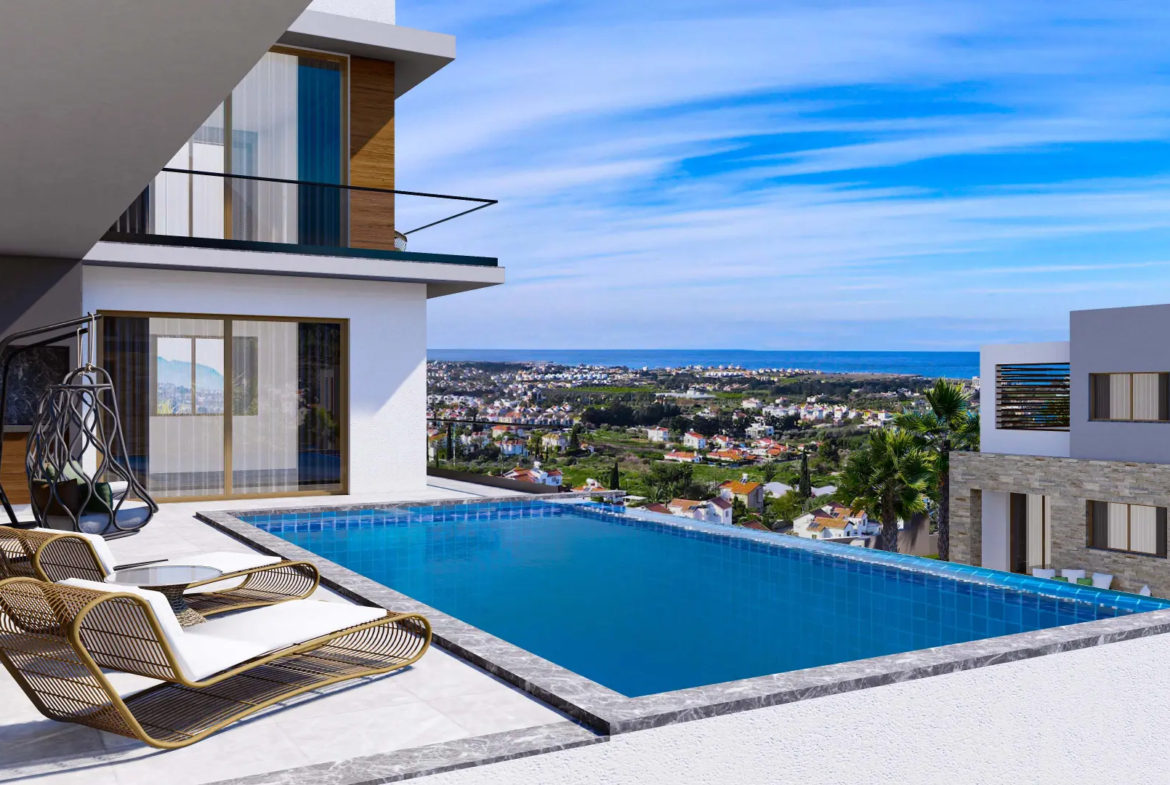 5 Bedroom Triplex Villa with Private Pool for Sale in Lapta