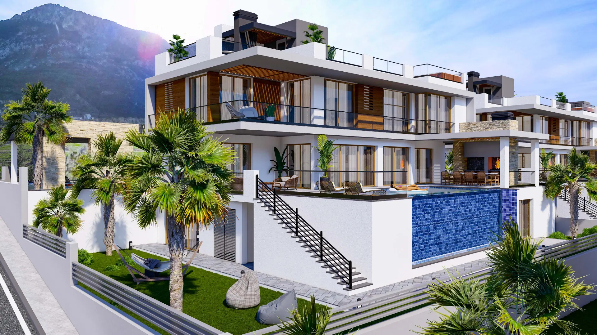 6 Bedroom Triplex Villa with Infinity Pool for Sale in Lapta