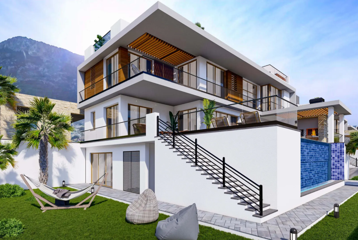 6 Bedroom Triplex Villa with Infinity Pool for Sale in Lapta