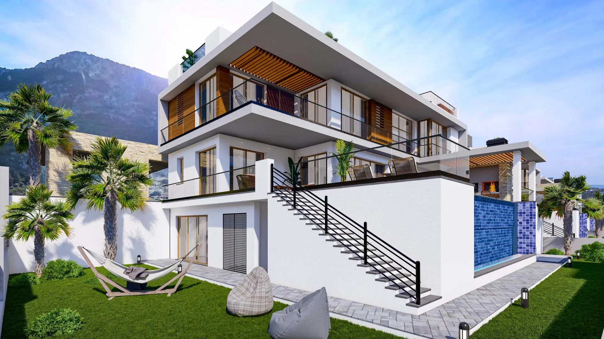 6 Bedroom Triplex Villa with Infinity Pool for Sale in Lapta