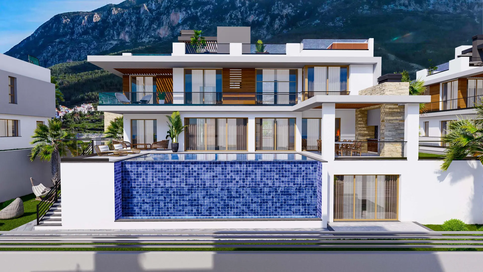 6 Bedroom Triplex Villa with Infinity Pool for Sale in Lapta