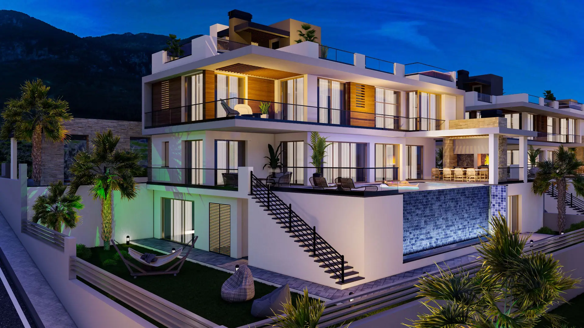 6 Bedroom Triplex Villa with Infinity Pool for Sale in Lapta