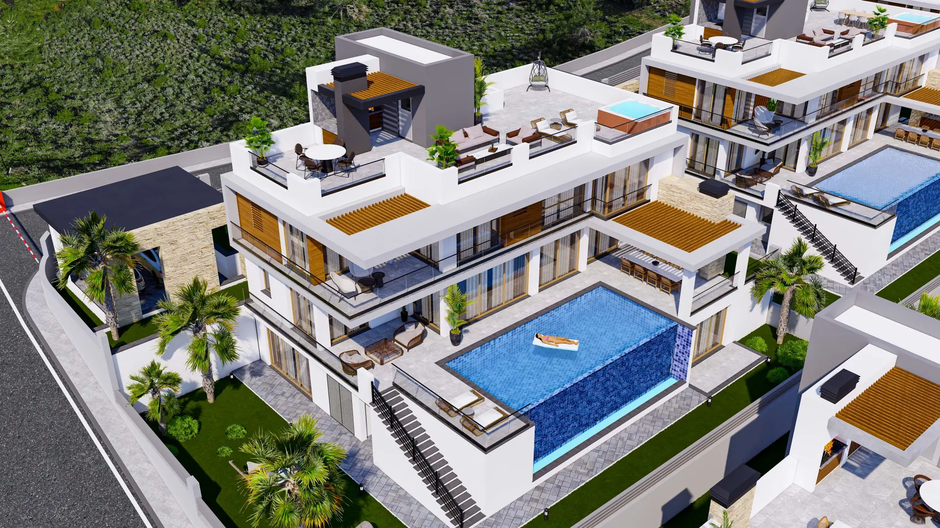 6 Bedroom Triplex Villa with Infinity Pool for Sale in Lapta