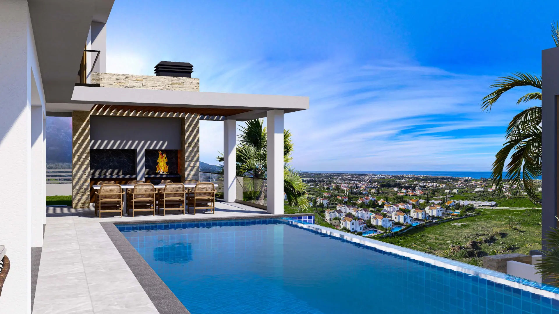 6 Bedroom Triplex Villa with Infinity Pool for Sale in Lapta