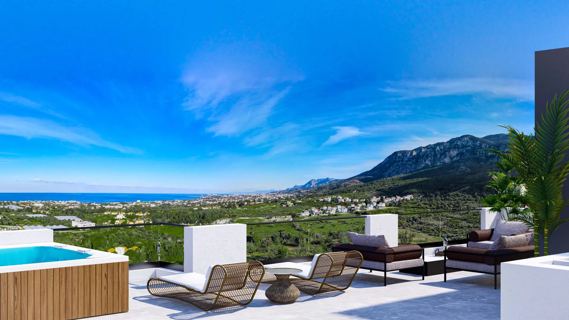 6 Bedroom Triplex Villa with Infinity Pool for Sale in Lapta
