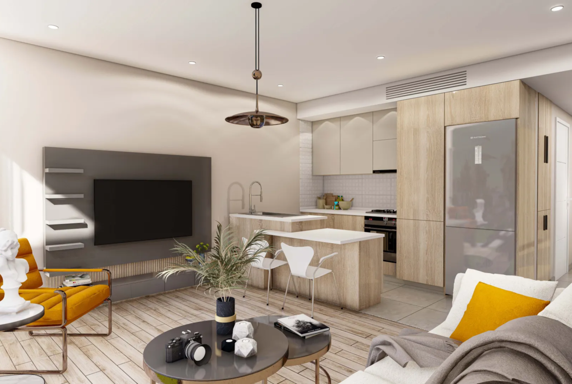 Apartment with Private Garden for Sale in Tatlisu