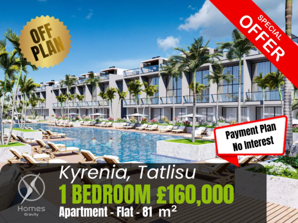 Apartment with Private Garden for Sale in Tatlisu