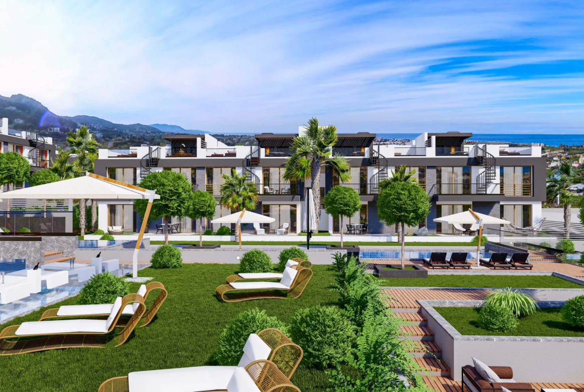 Apartment with Roof Terrace for Sale in Lapta