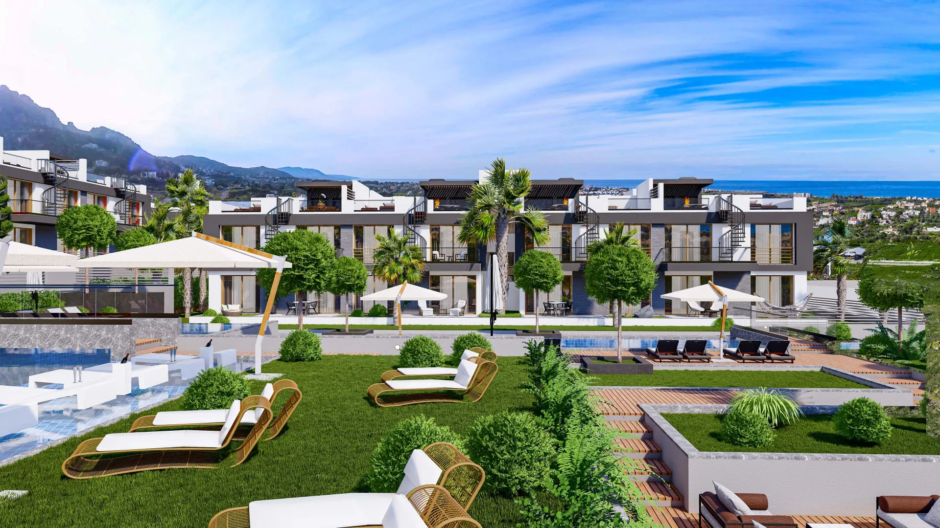 Apartment with Roof Terrace for Sale in Lapta