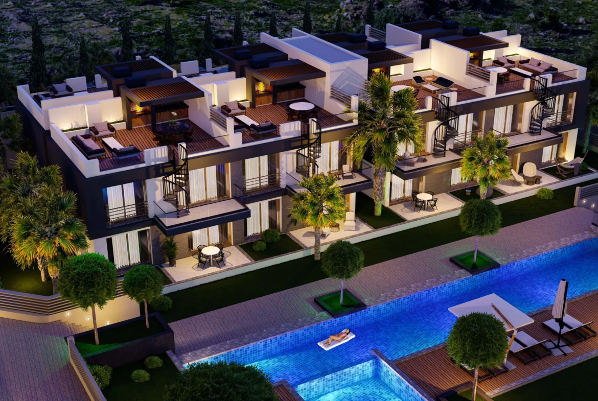 Apartment with Roof Terrace for Sale in Lapta