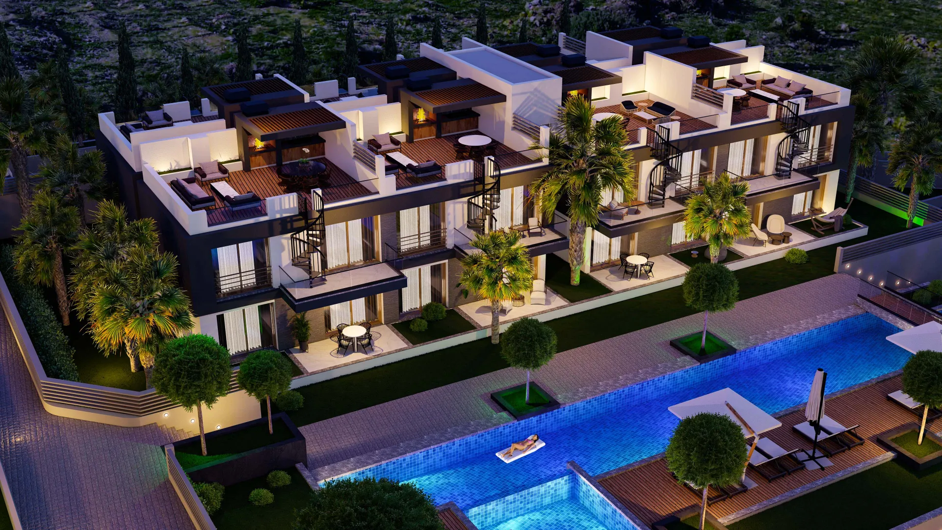 Apartment with Roof Terrace for Sale in Lapta
