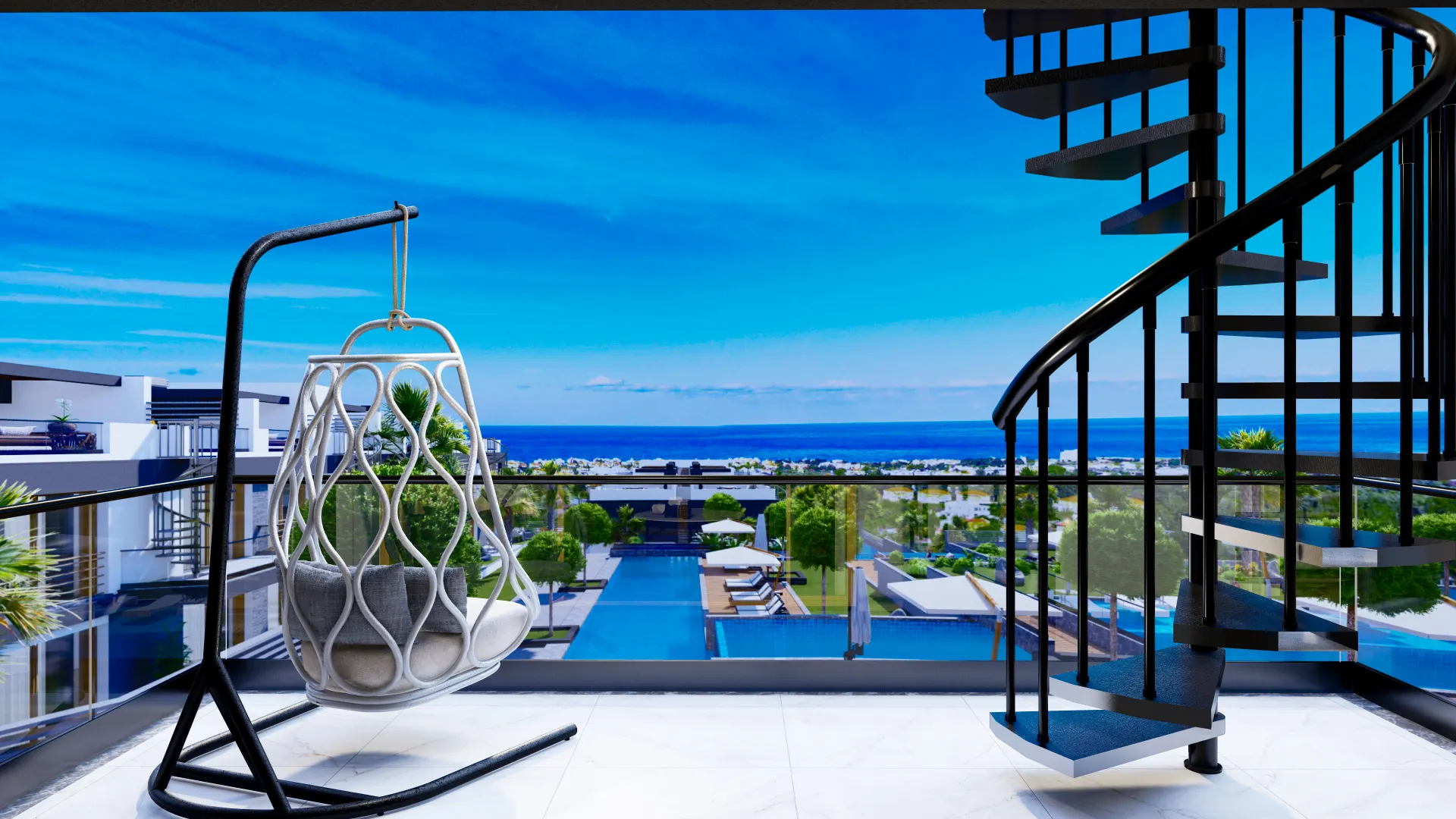 Apartment with Roof Terrace for Sale in Lapta