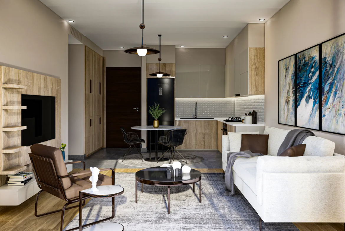 Apartment with Roof Terrace for Sale in Lapta