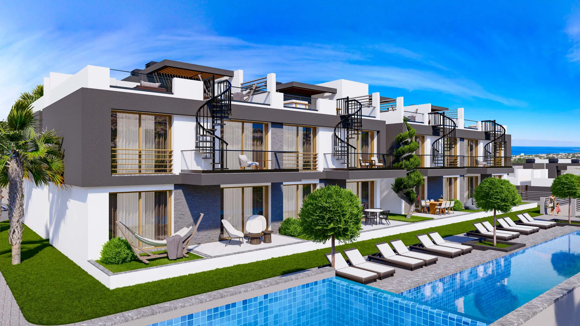 Apartment with Roof Terrace for Sale in Lapta
