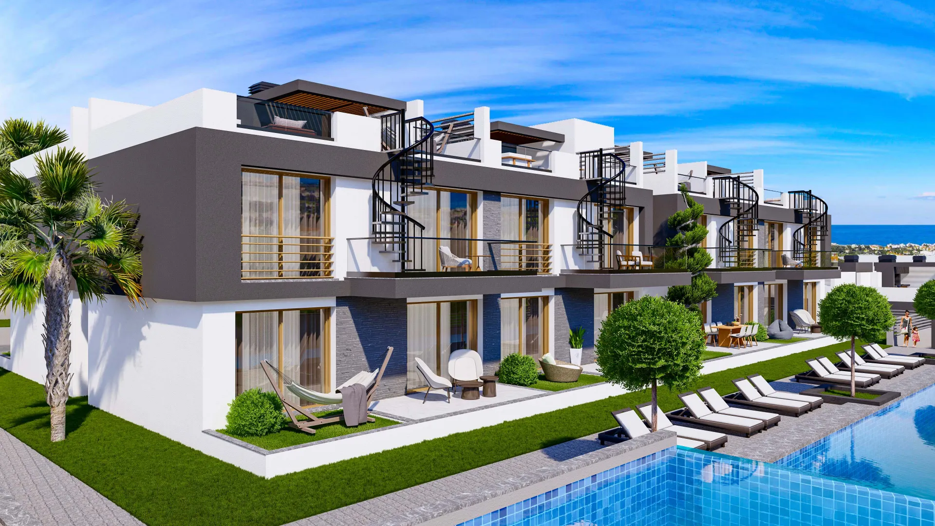 Apartment with Roof Terrace for Sale in Lapta