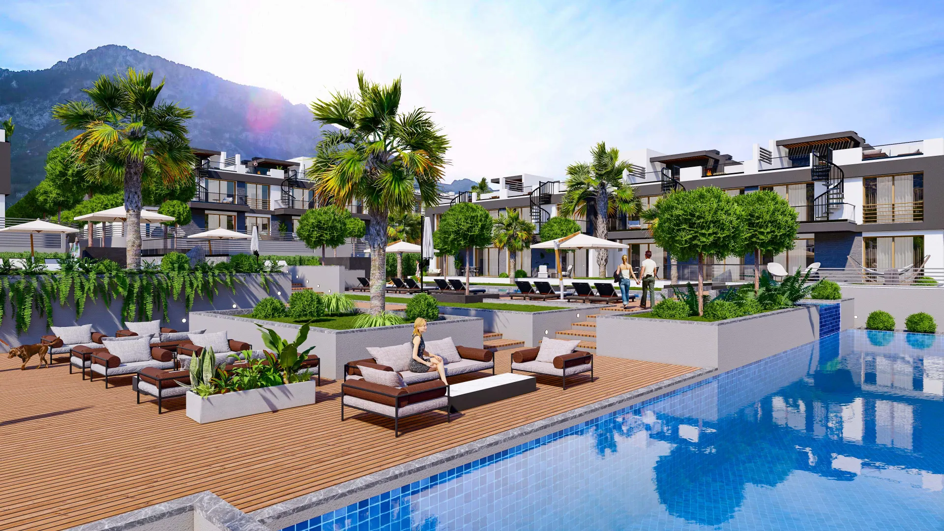 Apartment with Roof Terrace for Sale in Lapta