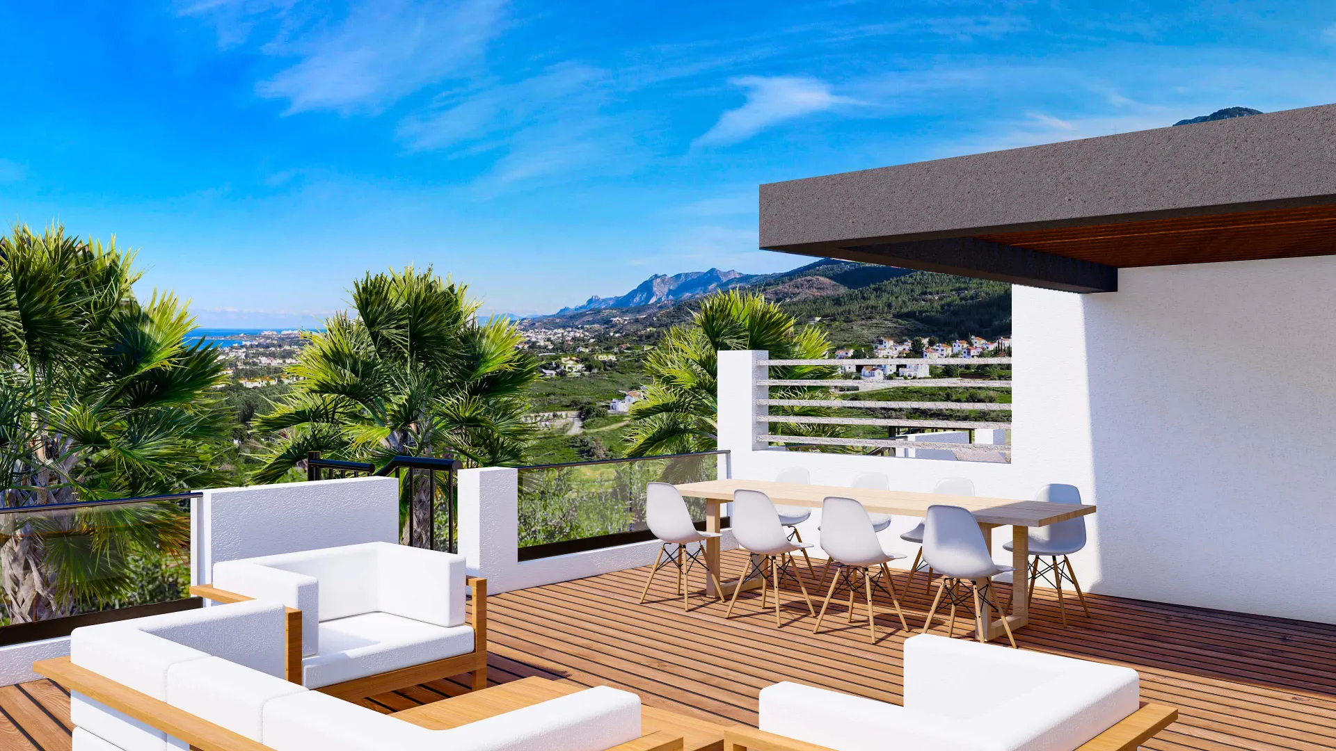 Apartment with Roof Terrace for Sale in Lapta