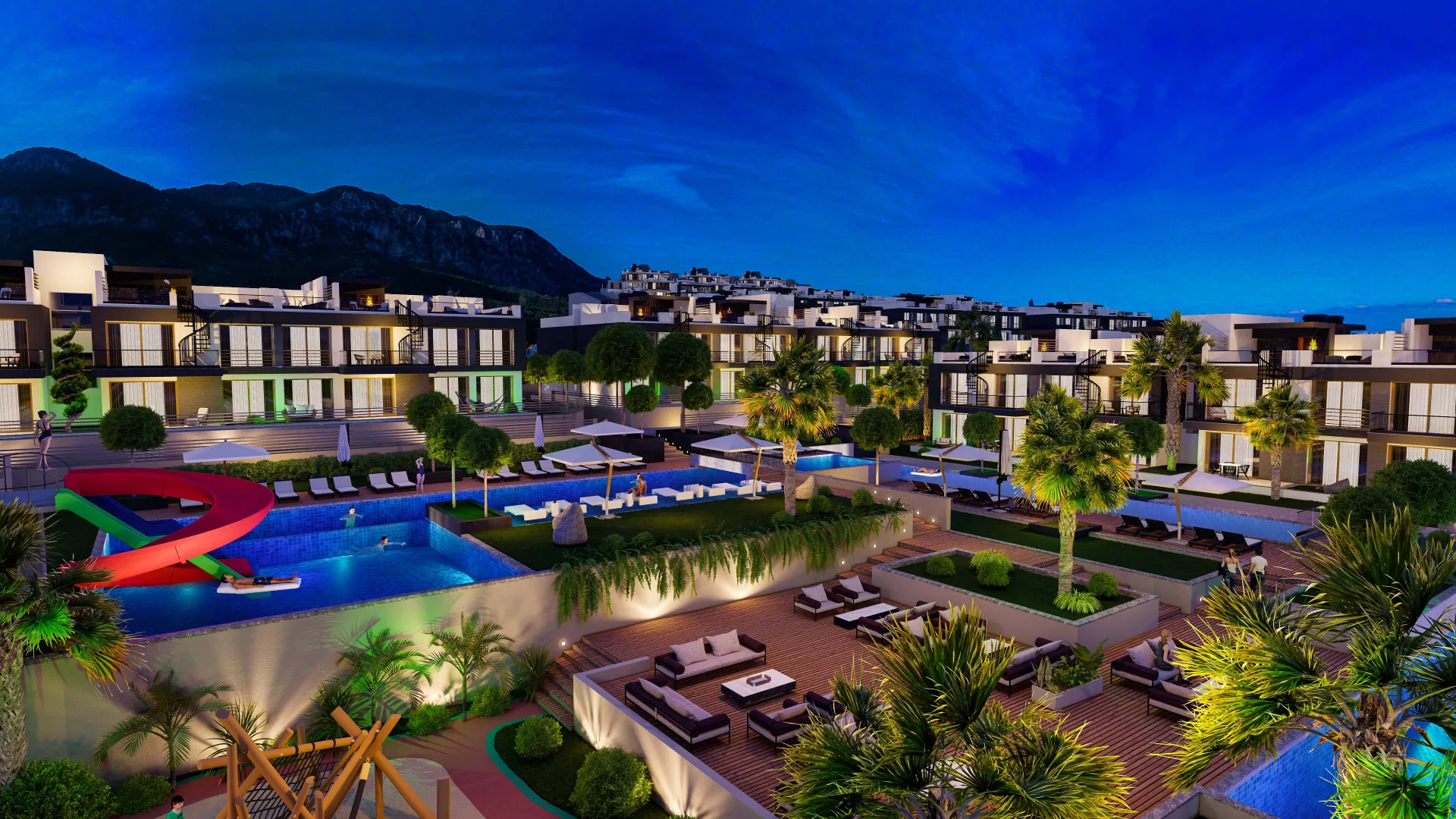 Apartment with Roof Terrace for Sale in Lapta