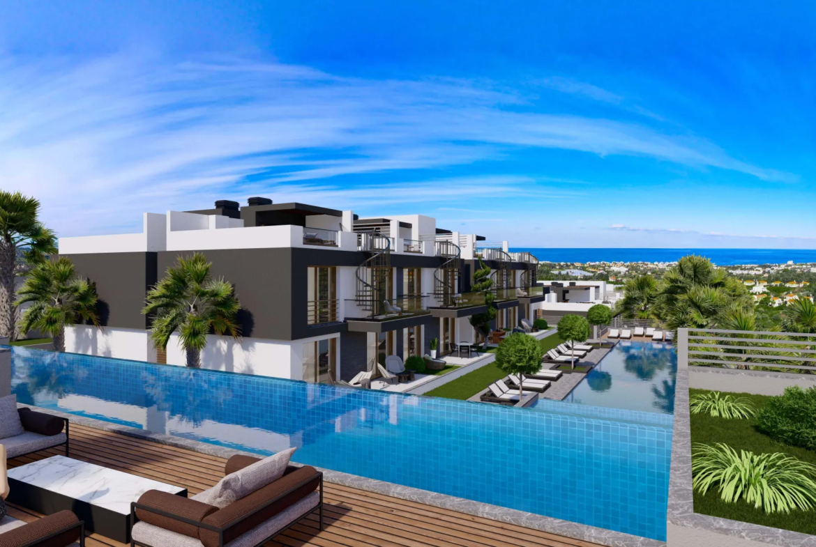 Apartment with Roof Terrace for Sale in Lapta
