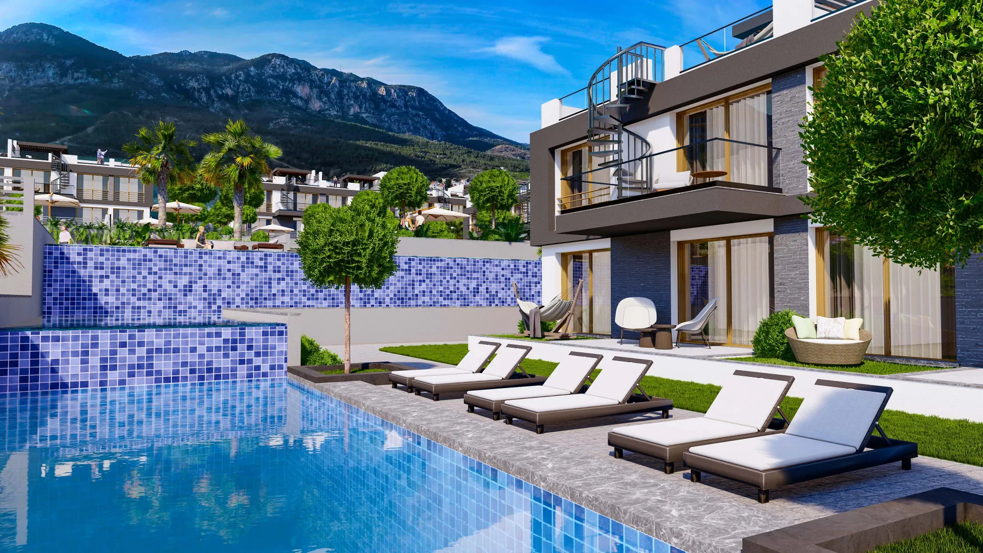 Apartment with Roof Terrace for Sale in Lapta