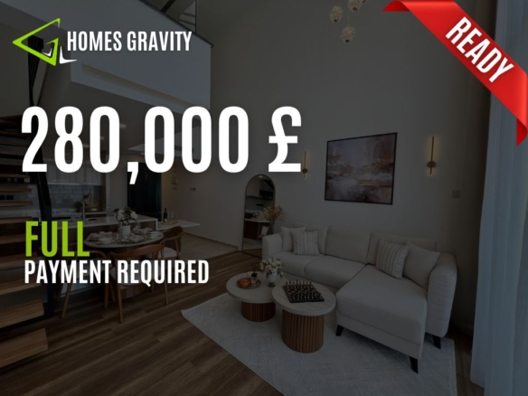 Furnished 2 Bedroom Loft Apartment in North Cyprus