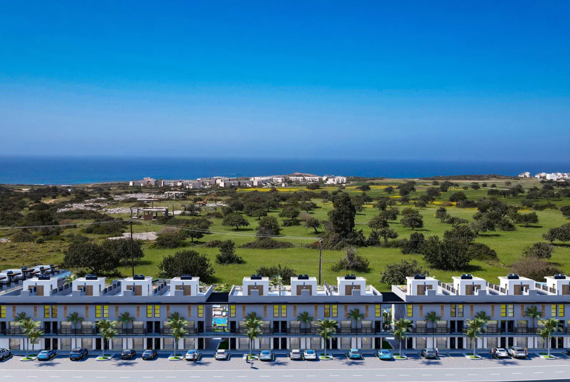 Loft Apartment with Sea View Roof Terrace for Sale in Tatlisu