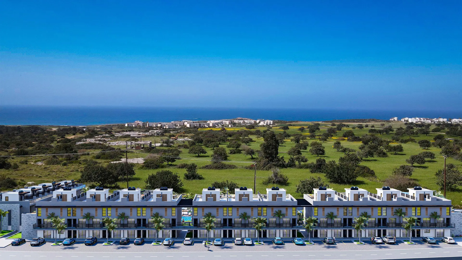 Loft Apartment with Sea View Roof Terrace for Sale in Tatlisu