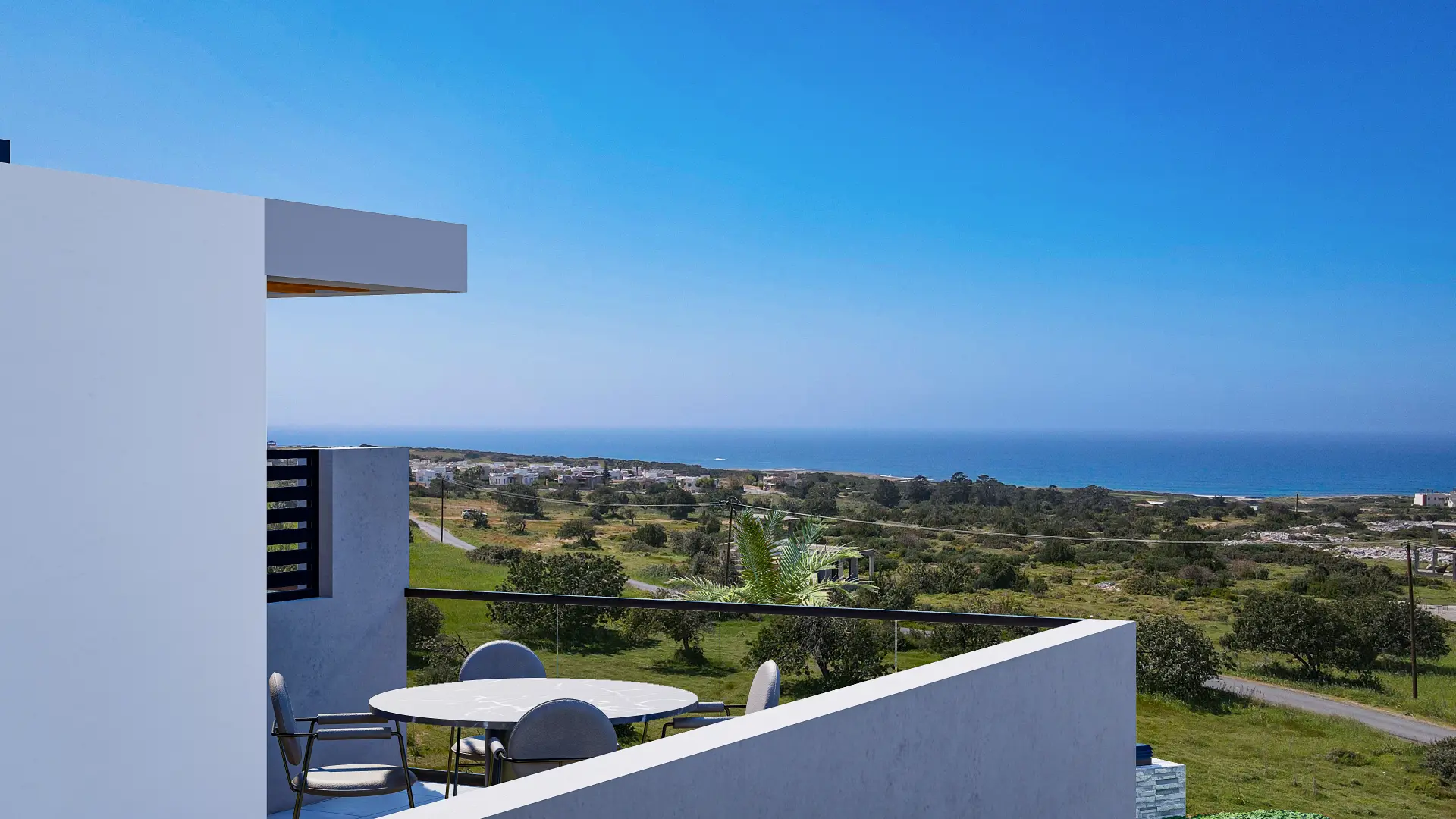 Loft Apartment with Sea View Roof Terrace for Sale in Tatlisu