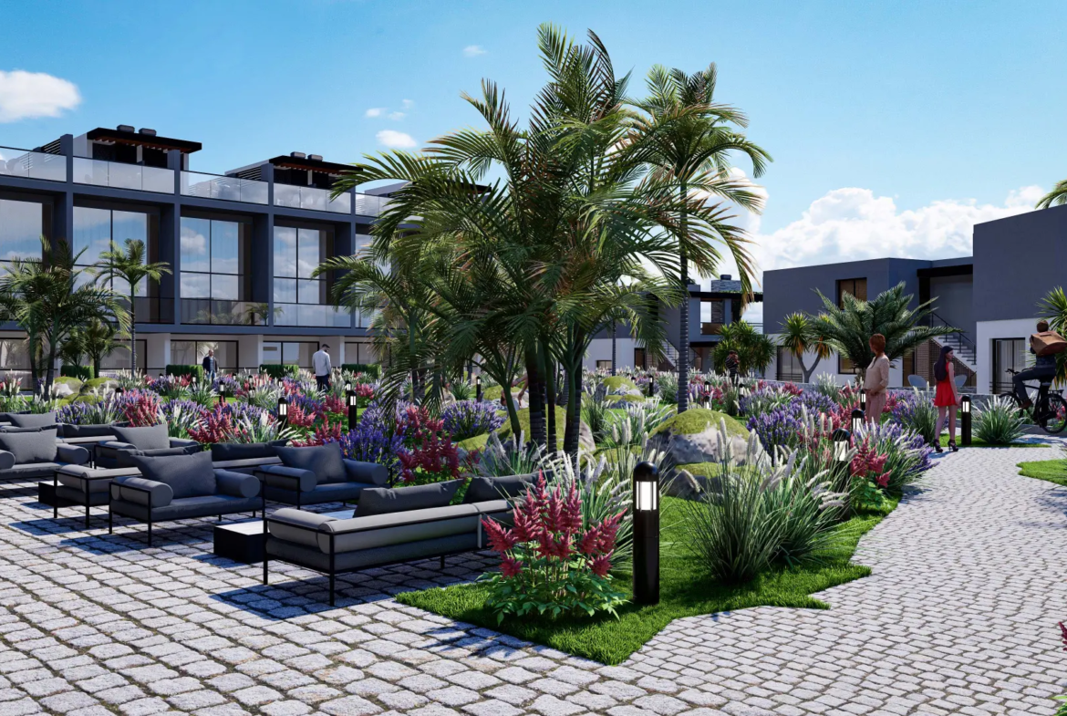 Loft Apartment with Sea View Roof Terrace for Sale in Tatlisu