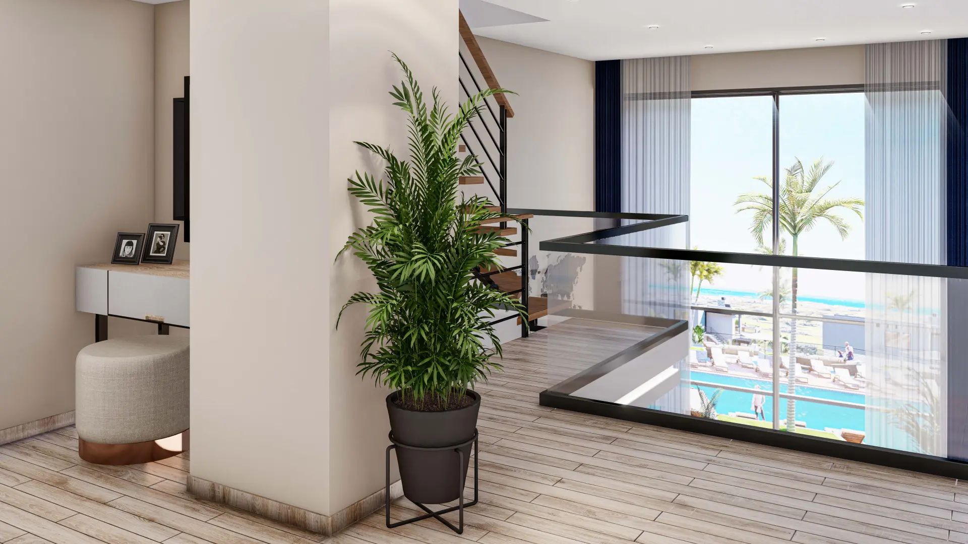 Loft Apartment with Sea View Roof Terrace for Sale in Tatlisu
