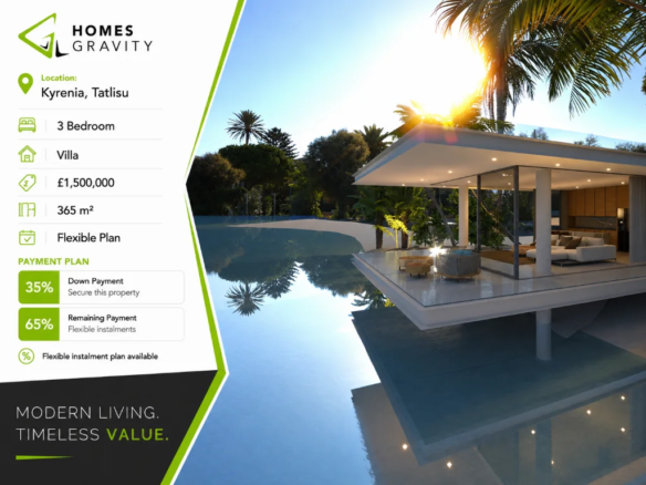 Modern North Cyprus Villa with Pool