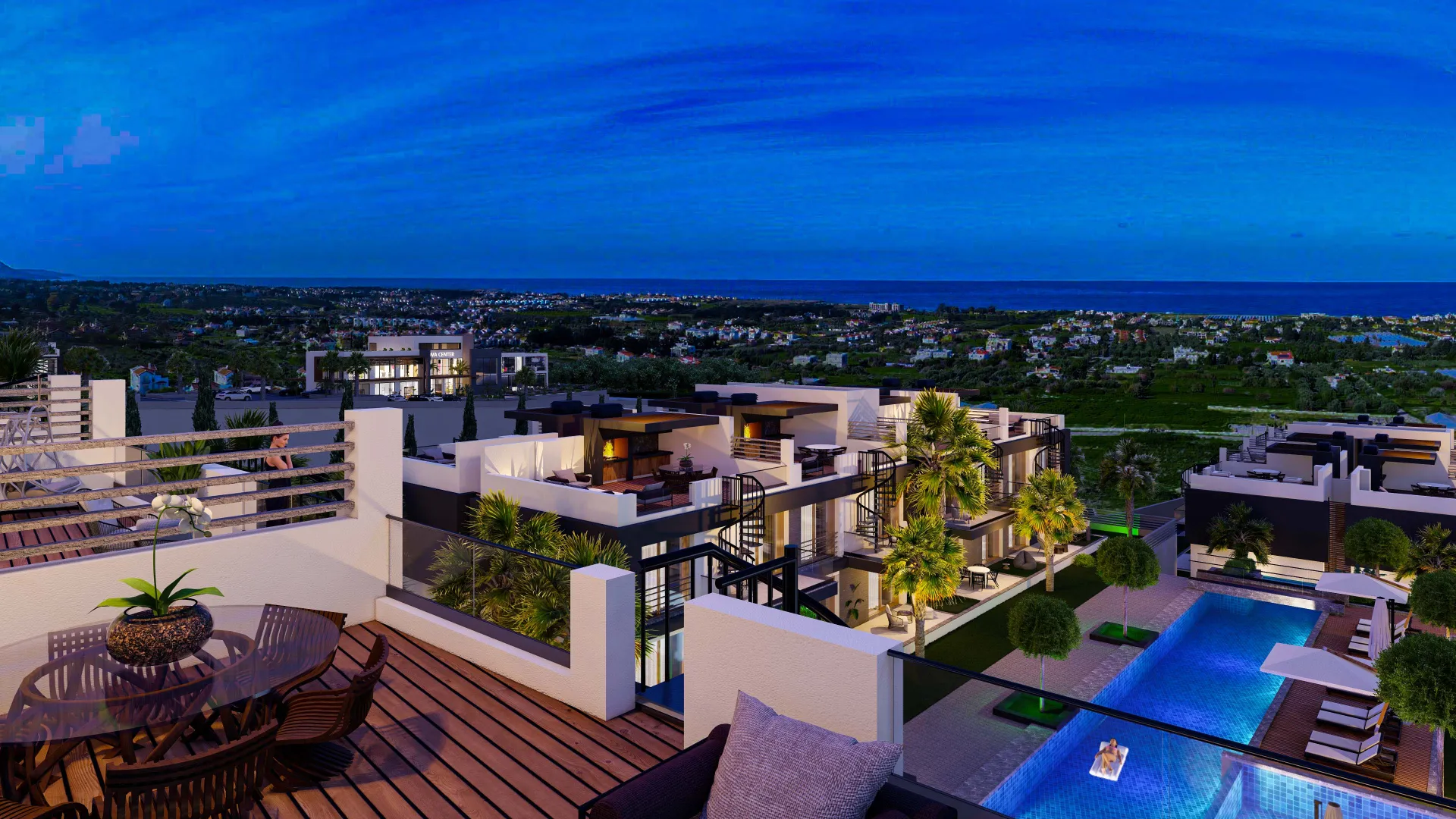 Sea View Apartment with Private Garden for Sale in Lapta