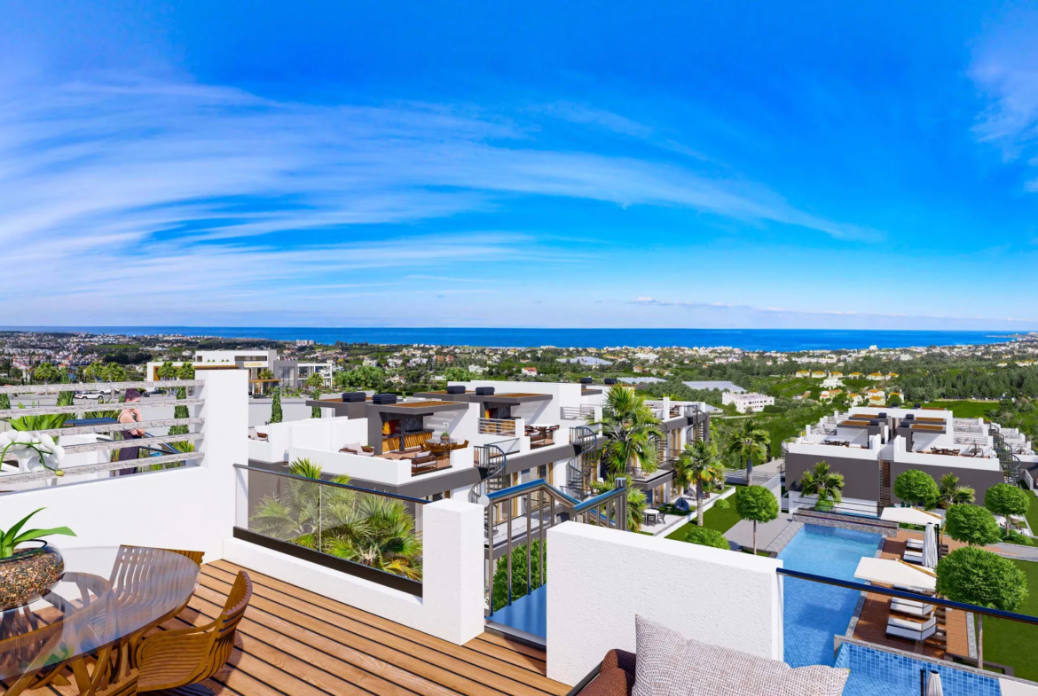 Sea View Apartment with Private Garden for Sale in Lapta