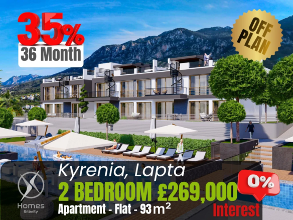 Sea View Apartment with Private Garden for Sale in Lapta