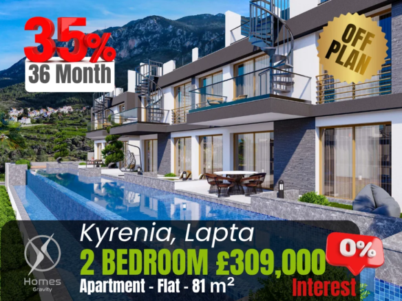 Sea and Mountain View Apartment with Roof Terrace in Lapta