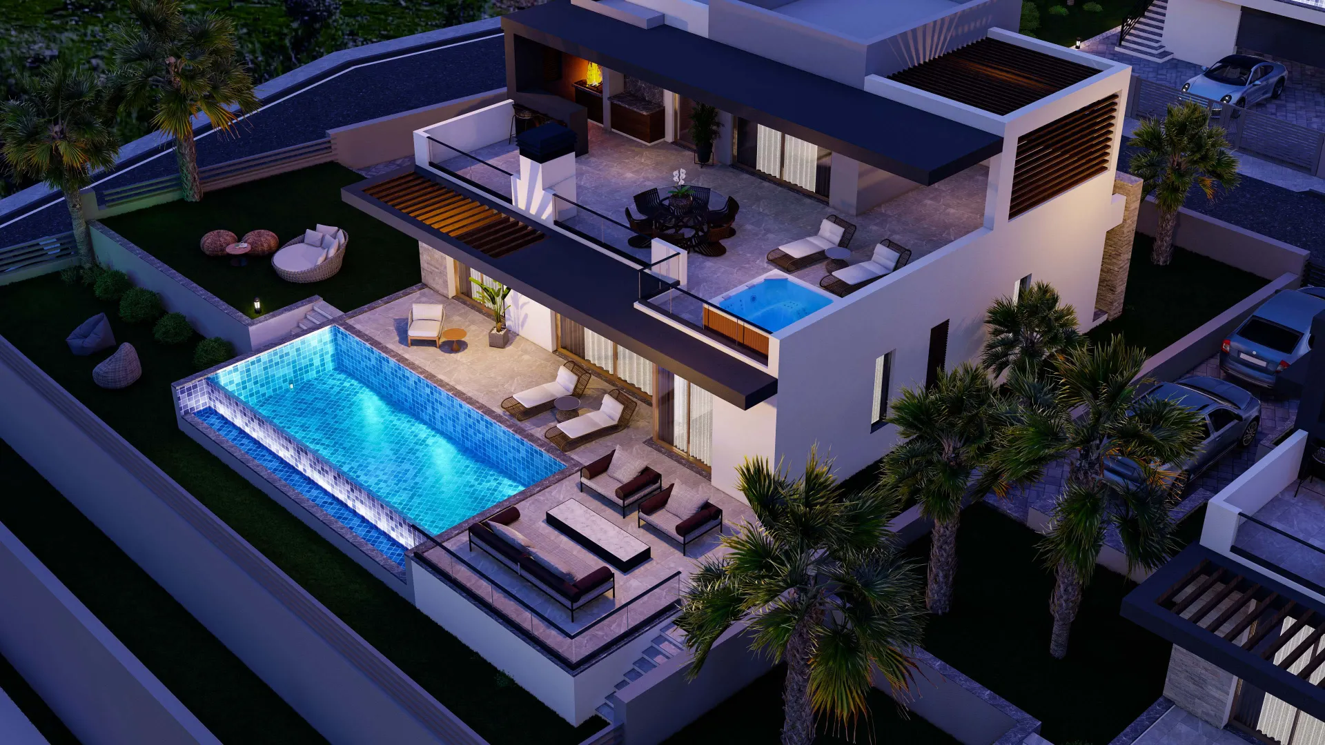 Villa with Private Pool for Sale in Lapta