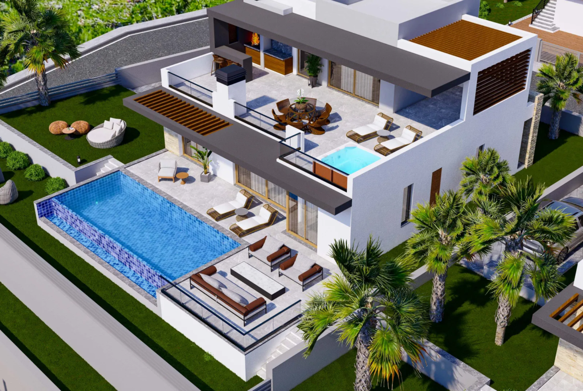 Villa with Private Pool for Sale in Lapta