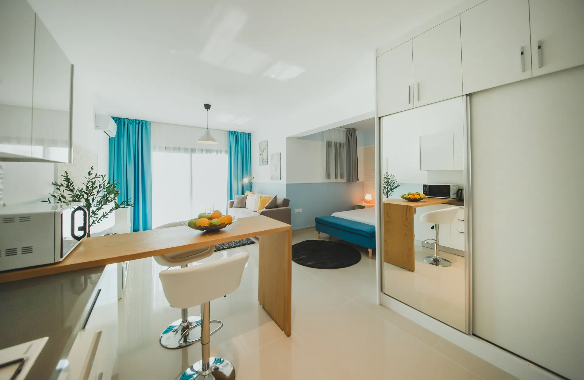 Furnished Sea View Studio Flat for Sale in Iskele North Cyprus